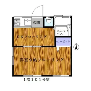 第1小林ハイツ【1階】の間取り