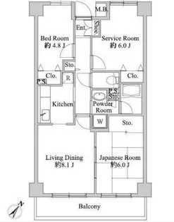アーバンパーク市ヶ尾【4階】の間取り