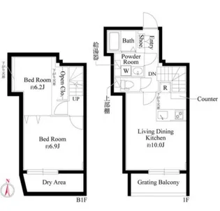 グランパセオ中目黒IIの間取り