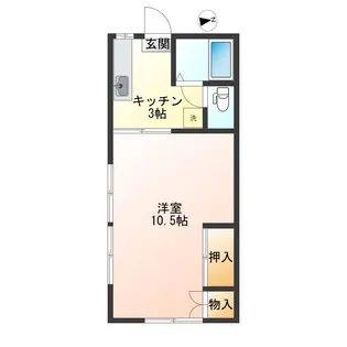 田村ハイツA【2階】の間取り