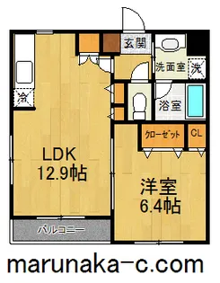 プリームム【3階】の間取り