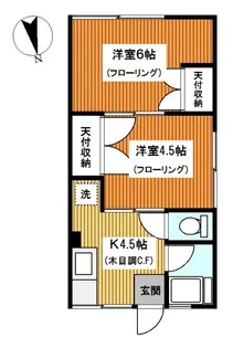 シティハイム中田C棟【1階】の間取り