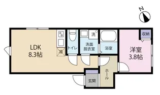 Primevere西山【1階】の間取り
