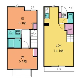 ドミール【1階】の間取り