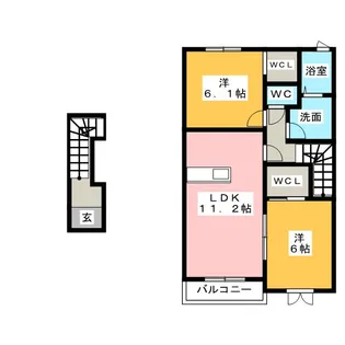 ラーク ヒルズ【2階】の間取り
