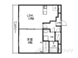 ミンヌ・ブルージュ【2階】の間取り