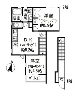 ハイツ文京大塚の間取り