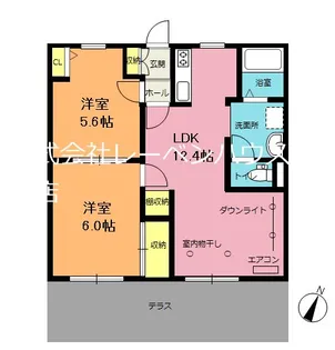 ガーデンプラザE棟【1階】の間取り