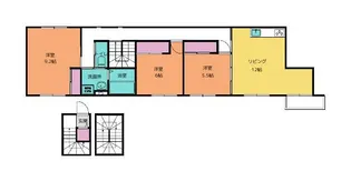 アンソレイユ原町【3階】の間取り