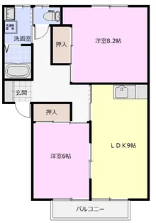 まさともハイツ【1階】の間取り