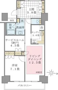 Brillia ist 東雲キャナルコート【3階】の間取り