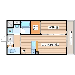 レユシール・オステート【4階】の間取り