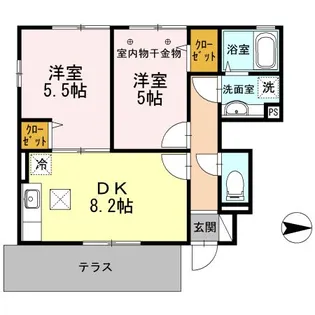 ボナールメゾン【1階】の間取り