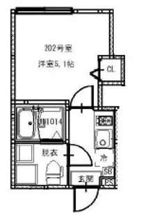 ZENITH 平井【2階】の間取り