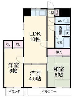 シティハイム田町【5階】の間取り