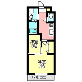 マンション中居II【3階】の間取り