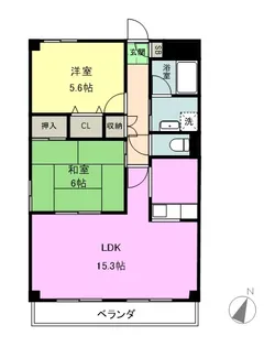 オーチャード【4階】の間取り
