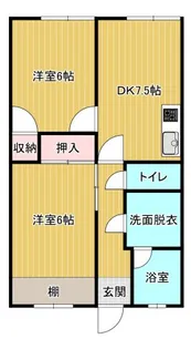 共和サンビル【4階】の間取り