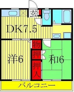 ソレイユド・南柏PI【2階】の間取り