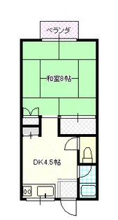 青江パークハイツA【1階】の間取り