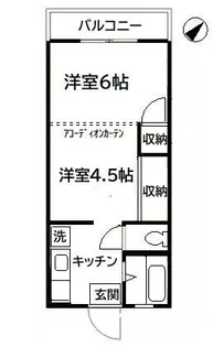レジデンスニシイ【2階】の間取り