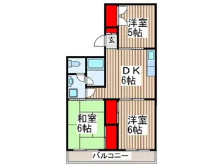 マエスト-ソ花田【1階】の間取り