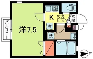 ヴィル・ヌーヴS【1階】の間取り