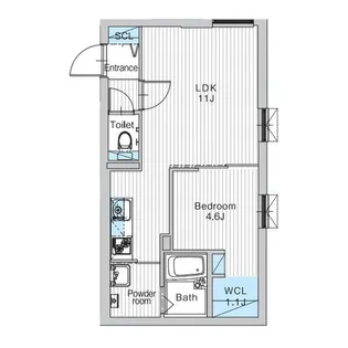 JANUSresidences南平岸駅前【1階】の間取り