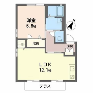メゾンユリア【1階】の間取り