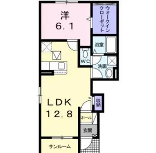 パーク・ヴィラ酒津【1階】の間取り