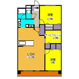 パティオタワー大宮【12階】の間取り