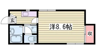 メゾンキンセイ【2階】の間取り