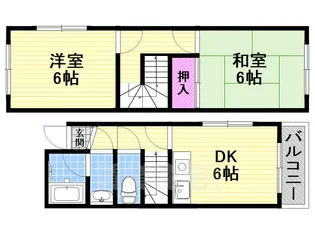 松原ハイツ【2階】の間取り