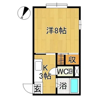 リバーハイツ【2階】の間取り