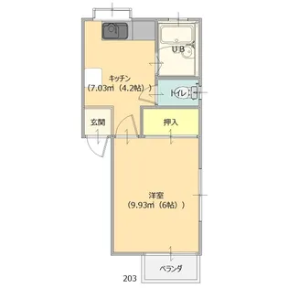 日比野ハイツ【2階】の間取り
