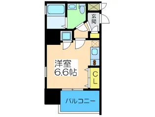 レジディア谷町の間取り