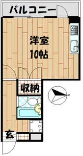 ハイツオオクボ【2階】の間取り