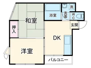 シティマンションウィング【2階】の間取り