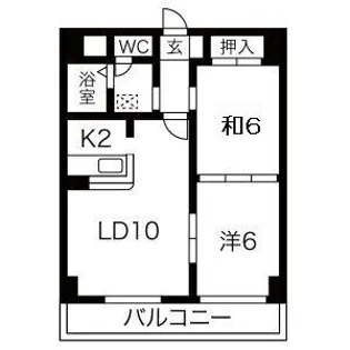 テラス宮の森【2階】の間取り