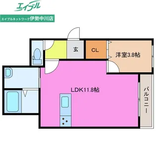 AKATSUKI RESIDENCE 久居野村【1階】の間取り