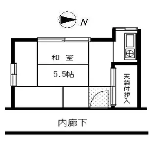 山崎荘【2階】の間取り