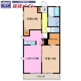 リュシオル【1階】の間取り
