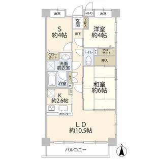 日神パレステージ亀戸第3【3階】の間取り