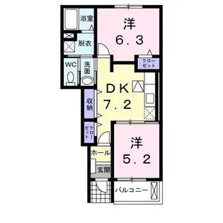 モルティVIII【1階】の間取り