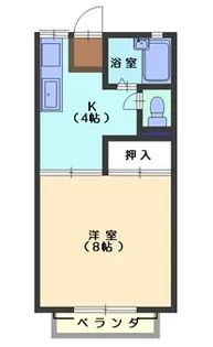 ハイツかもしだ【2階】の間取り