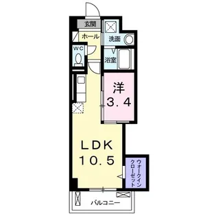 カーサ ベレタ【3階】の間取り