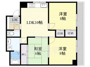 サンパレス桃山台2番館【4階】の間取り