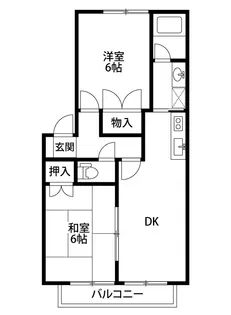 アスターアオキ【2階】の間取り