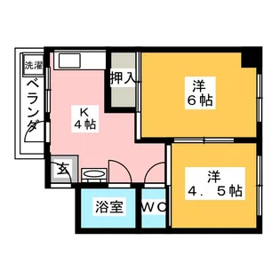 希望マンション【2階】の間取り