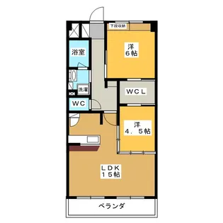 ルアン猫洞【3階】の間取り